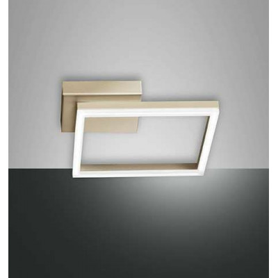 Bard 27x27 cm wall/ceiling lamp structure in aluminum and methacrylate Led 22W 3000K
