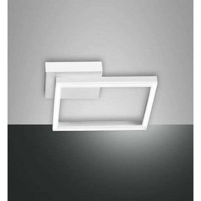 Bard 27x27 cm wall/ceiling lamp structure in aluminum and methacrylate Led 22W 3000K