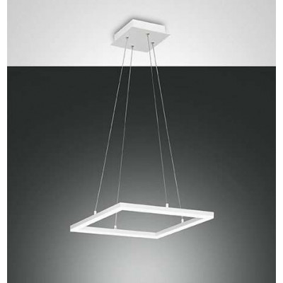 Bard 42x42 cm suspension lamp structure in aluminum and methacrylate Led 39W 3000K