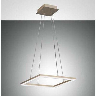 Suspension Bard 42x42 cm Fabas Luce en aluminium et méthacrylate / Vellini