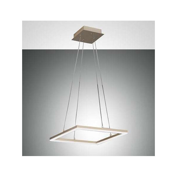Bard 42x42 cm Fabas Luce pendant lamp in aluminum and methacrylate / Vellini