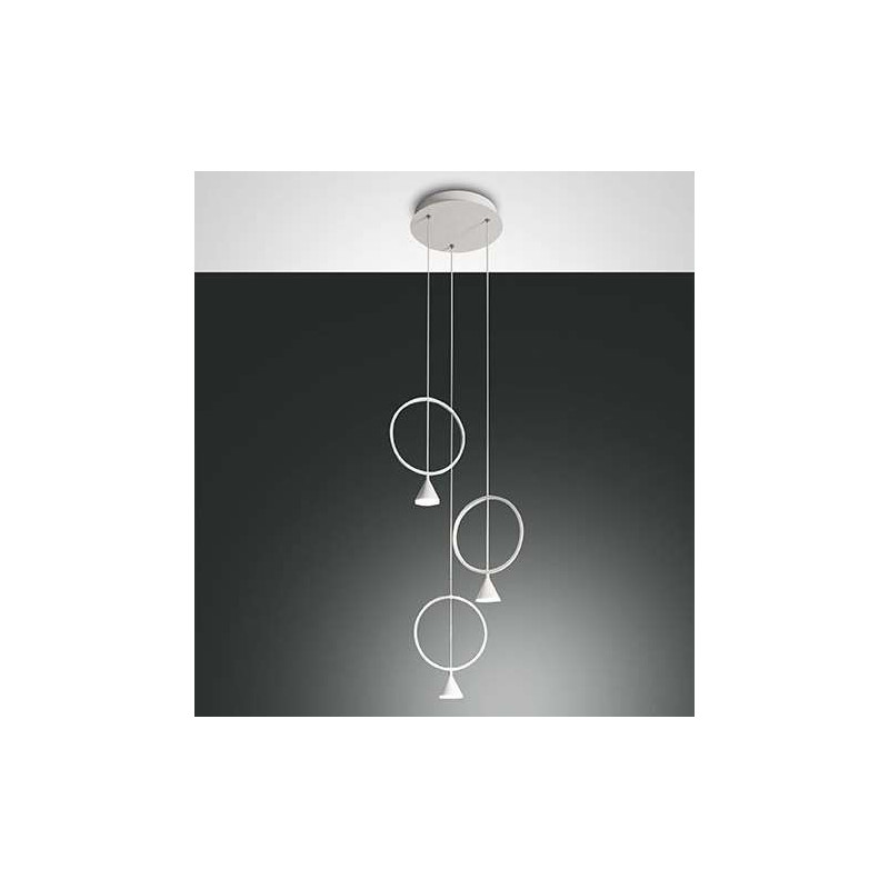 Hanging Lamp Fabas Luce SIRIO 3 Round / Vellini
