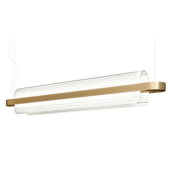 Nami Suspension Lamp KDLN curved textured glass diffuser / Vellini