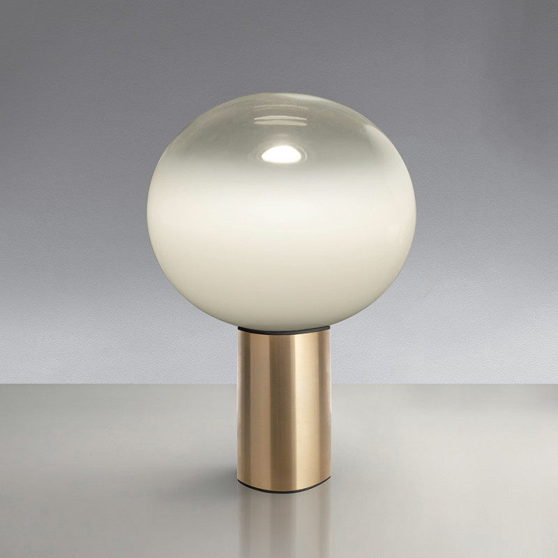 Laguna 37 table lamp with blown glass diffuser