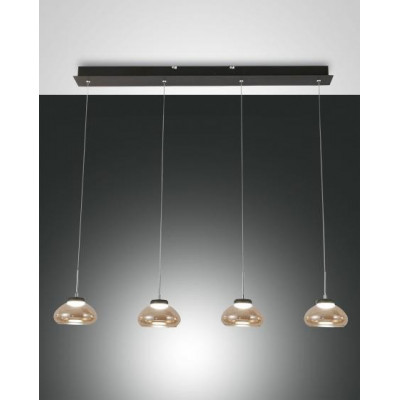 Lampe à suspension Fabas Luce Arabella bar 4 lumières