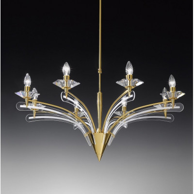 Metallux ICARO SUSPENSION 8 LUMIÈRES Structure de suspension en métal