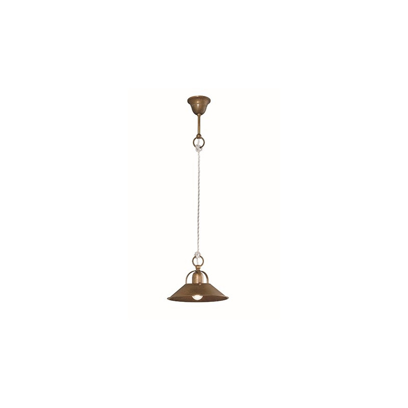 Cascina 204.07 Small Suspension Lamp Il Fanale in brass 46W E27
