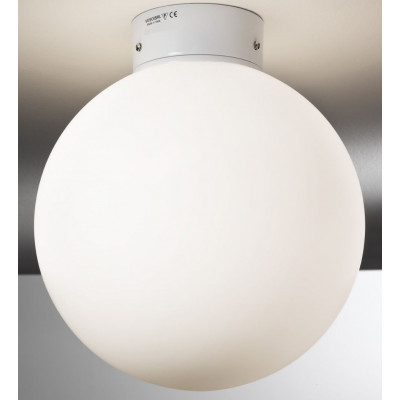 Palla 40/pl lampada da soffitto diffusore in vetro soffiato triplex opale