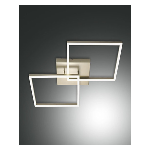 Bard double 65x65 cm Wall/Ceiling Lamp Fabas Luce in aluminum and methacrylate / Vellini
