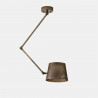 Reporter 271.01 arm with joint Suspension Lamp Il Fanale in iron and brass / Vellini