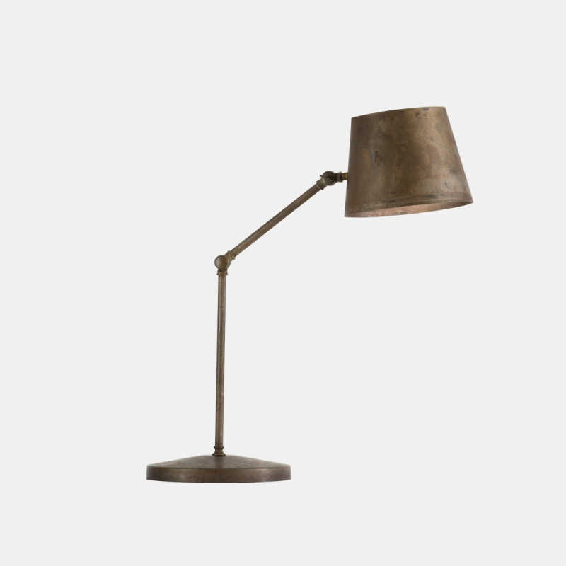 Reporter 271.06 arm w/joint 1 light table lamp in iron and brass 46W E27