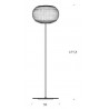 Bianca Floor lamp blown cased glass diffuser with a milky white satin finish