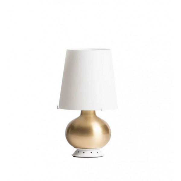 Fontana Media table lamp in frosted blown glass, single switch