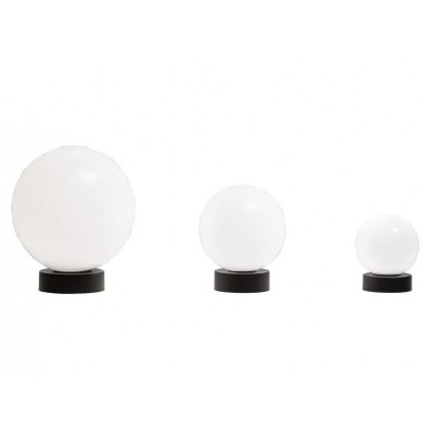 Palla 20/lp on/off table lamp with opal triplex blown glass diffuser