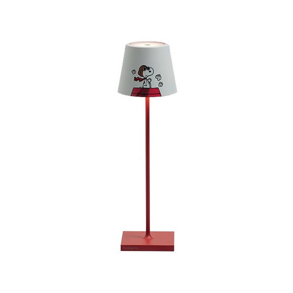Rechargeable table lamp Zafferano Poldina x Peanuts Led IP65