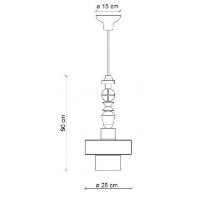 Lariat C2530 Suspension lamp 53W E27