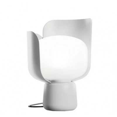 Blom lampada da tavolo diffusore in polietilene opalino bianco latte 11W E14