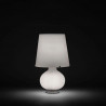 Fontana Arte FONTANA Medium Lampe de table blanche en verre soufflé