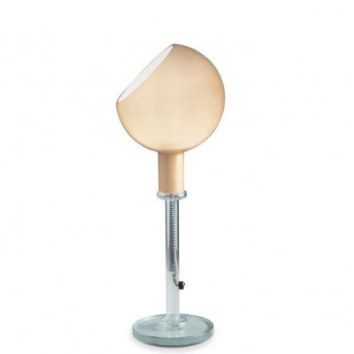 Parola Table lamp transparent glass base and diffuser in blown glass 60W E14