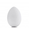 Uovo Small Table lamp in frosted white blown glass