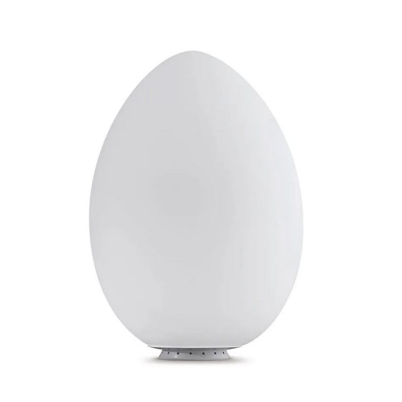Uovo per esterno lampada da tavolo/terra IP65 diffusore in polietilene bianco opalino 150W E27
