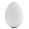 Uovo outdoor Table/Floor lamp IP65 diffuser in opaline frosted white polyethylene 150W E27