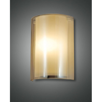 Maribel wall lamp structure in metal, glass and methacrylate 40W E27