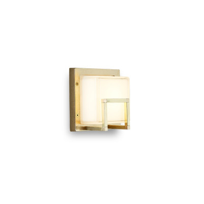 Ice Cubic 3407 for outdoor wall lamp IP65 body in die-cast brass 13W GX53