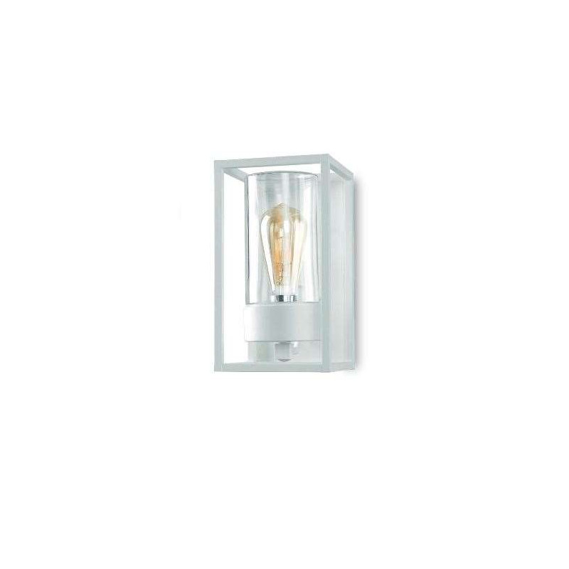 Lampada da Parete per esterno Moretti Luce Cubic 3365 vetro trasparente / Vellini