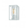 Lampada da Parete per esterno Moretti Luce Cubic 3365 vetro trasparente / Vellini