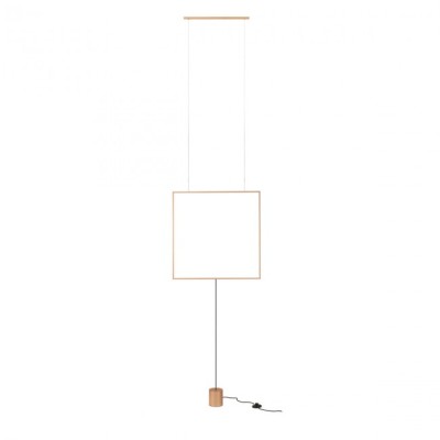 Slick Quadrato 61x61 cm floor / suspension lamp Led 28W