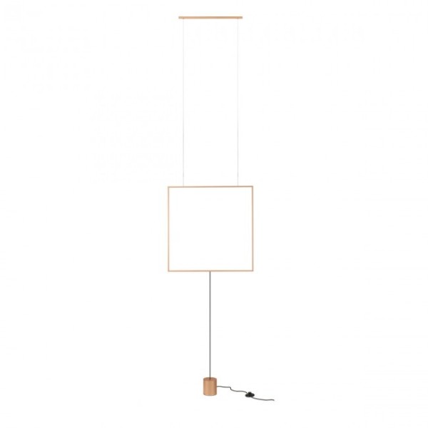 Floor / Suspension Lamp Redo Group Slick Square Ø 61 x 61 cm