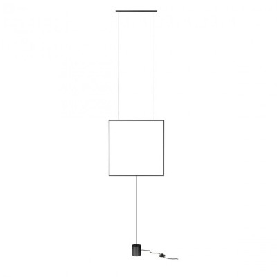 Slick Quadrato 61x61 cm floor / suspension lamp Led 28W