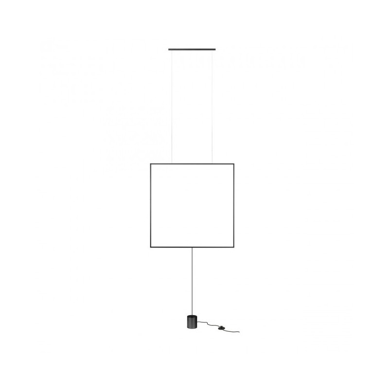 Lampada da Terra/Sospensione Redo Group Slick Quadrato Ø 81 x 81 cm