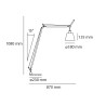 Artemide Floor Lamp TOLOMEO BASCULANTE Reading E27 / Vellini