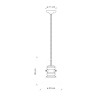 Lampe à suspension en céramique Ferroluce Ferroluce Retrò Industrial C1691 / Vellini