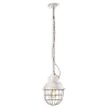 Lampada a Sospensione in ceramica con gabbia Ferroluce Retrò Industrial C1770 / Vellini