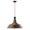 Grunge C1601 Suspension lamp in antiqued iron and ceramic by Ferroluce Ferroluce Retrò / Vellini
