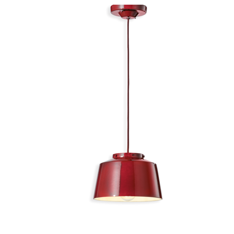 50's C2000 Lampada a Sospensione in ceramica Ferroluce Retrò / Vellini