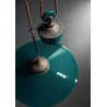Colors C1632 Suspension lamp up and down in ceramic and burnished brass by Ferroluce Ferroluce Retrò / Vellini