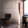 Evita floor lamp with steel and technopolymer structure and 54W T5 satin opal diffuser