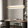 Nami Suspension Lamp KDLN curved textured glass diffuser / Vellini