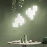 Pixel wall/ceiling lamp with polyethylene diffuser 12W E14