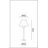 Fiordo Floor Lamp for outdoor IP54 Il Fanale in brass and copper / Vellini