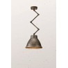 Small Loft w/joint 1 light Il Fanale Suspension Lamp in iron and brass