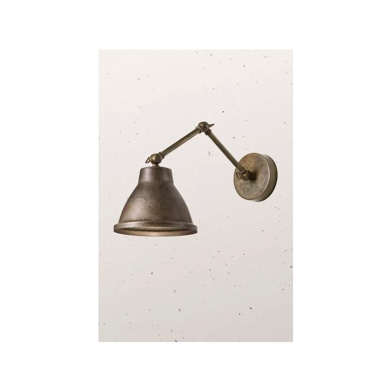 Loft w/joint 1 light Il Fanale Wall Lamp in iron and brass