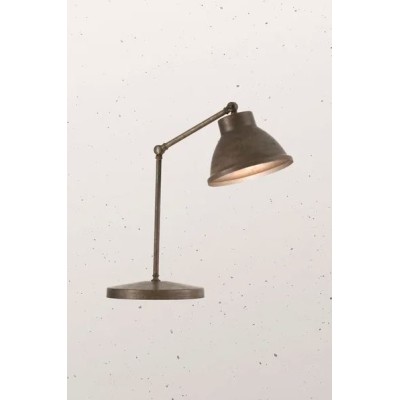 Lampe de table Loft avec joint 1 lumière en fer et laiton E27