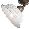 Anita 061.23 traf. c/snodo ceiling lamp in ceramic and brass 46W E27