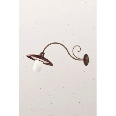Barchessa 220.26 Large outdoor wall lamp in brass and copper IP44 57W E27