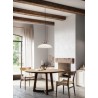 Country 080.10 D. 49,5 Il Fanale Suspension Lamp in brass and blown glass / Vellini